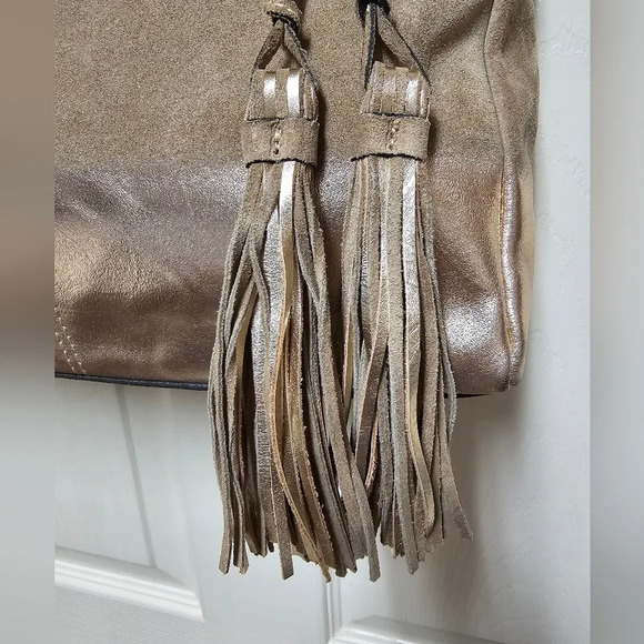 Patricia Nash Poppy Tote Metallic Dip Dye**RARE** - Picture 5 of 11